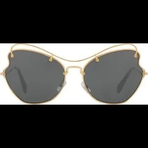 NEW Miu Miu Butterfly Frame Metal Sunglasses 2024 Butterfly Frame Sunglasses | Authentic & Vintage | ReSee main image 2